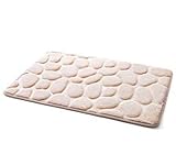 Einfacher Cobblestone Teppichboden Schlafzimmer Fußmatte Küche Badezimmer-Tür Wasseraufnahme Nicht-Rutsch-Matte 40 x 60 cm,C