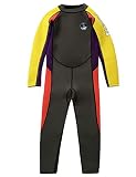 Gogokids Kinder Neoprenanzüge - Jungen Mädchen Rash Guard Einteiler Thermische Badeanzüge 2.5mm Neopren Taucheranzug Schnorchelanzug UV-Schutz 50+