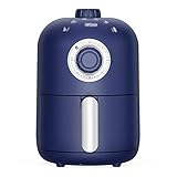 CDPC Friteusen Air Household Small 1L Mini Fettfrei Fettfrei Gesundes Frittieren Einstellbare Zeit und Temperatur 1000w (Farbe: Blau, Größe: 17 * 17 * 27cm)