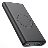 iPosible 15W Wireless Powerbank 26800mAh,【25W PD3.0 Type-C+USB QC4.0】 Schnelles Aufladen Externer Akku, 5 Outputs Wireless Charger Power Bank Kompatibel mit iPhone 13 12 11 Samsung Huawei Xiaomi Opp