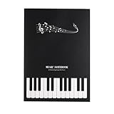 JUNMIN Piano Score Book Customized Music Professional Stave Training Buch Verdicktes Großgitterbuch (2 stücke) (Color : Beige, Size : 26X18cm)