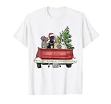 Cute Great Dane Christmas Top, Dog Mom Owner Vintage Truck T-S