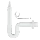 HAAS Kunststoff Waschmaschinensiphon DN 40 mm Waschmaschinensifon Ablaufgarnitur Siphon Sifon Waschmaschine Spülmaschine Geschirrspüler Ablauf Abfluss 1930