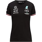 Mercedes-AMG Petronas - Offizielle Formel 1 Merchandise 2021 Kollektion - Damen - Driver Tee - Kurze Ärmel - Schwarz - XL
