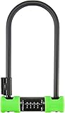 ABUS Bügelschloss Ultra Combo 410/170HB230 + SH34-Schlosshalterung - Zahlenschloss mit Rundbügel - ABUS-Sicherheitslevel 8 - Schwarz/Grü