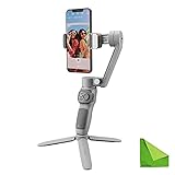 Zhiyun Smooth-Q3 Gimbal Stabilisator für Smartphone Android Handy iPhone Faltbarer 3-Achsen-Handheld Gimble Stick mit Stativ Ständer LED Fülllicht für Tiktok YouTube Vlog Video Kit zhi yun Smooth Q 3