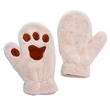 Handschuhe Damen Fingerlose Fäustlinge Cartoon Fingerhandschuhe Unisex Vollfingerhandschuhe mit Flip Top Handschuhe mit Cartoon-Tiere Handschuhe Torwarthandschuhe Geschenke für F