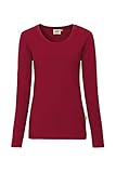 Women's Long-Sleeved Performance Top,Weinrot,S