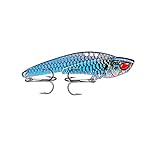 fennirace 1 stück 6 cm 12g Angelköder Vib Winter Eisfischerei Hard Köder Minnow Pesca Isca Künstliche Köder Kreuz Crankbait Swimbait Winterfischen (Farbe : 4, Größe : 77mm-22g)