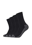Camano Herren 5942 Sport Socks 4 Paar Sportsocken, Schwarz (Black 05), (Herstellergröße: 43/46) (4er Pack)