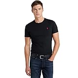 Polo Ralph Lauren Herren T-Shirt Custom Slim Fit (S, Black)