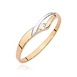 Damen Ring 585 14k Gold Rotgold natürlicher echt Diamanten B