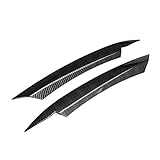 JUSTHUI Piano Black Auto Scheinwerfer-Kopflampe Light-Augenlid-Augenbraue-Aufkleber-Abdeckung Trim-Zubehör kompatibel for Volkswagen kompatibel for Passat B7 2010-2014 M