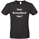 Shirt-Panda Unisex T-Shirt mit Wunschname Wunschdruck · Brust und oder Rücken Druck Men Personalisiert Personalisierbar Sprüche Damen Herren Anpassen Women Schwarz XL