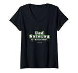 Damen Admin Spruch Bad Gateway ist kein Kurort für den Admin T-Shirt mit V