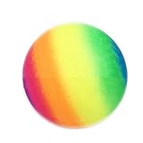 Xingying 16 cm Spielplatzbälle Für Kinder Regenbogenfarben PVC Aufblasbarer Ball Erwachsene Völkerball Kickball Handb