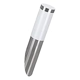 EGLO LED Außen-Wandlampe Helsinki, 1 flammige Außenleuchte, Wandleuchte aus Edelstahl und Kunststoff, Farbe: Silber, weiß, Fassung: E27, IP44