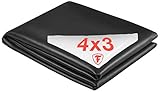 Firestone Teichfolie PondGard EPDM - vulkanisiert schwarz 1 mm - für professionelle Anwendungen - Zuschnitt 3,05 x 4