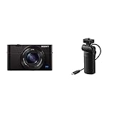 Sony DSC-RX100 IV Digitalkamera (21 Megapixel, 3-fach opt Zoom, 11-fach digital Zoom, 7,6 cm (3 Zoll) Display, Pop-Up-Sucher) schwarz und Handg