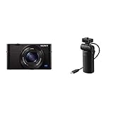 Sony DSC-RX100 IV Digitalkamera (21 Megapixel, 3-fach opt Zoom, 11-fach digital Zoom, 7,6 cm (3 Zoll) Display, Pop-Up-Sucher) schwarz und Handg