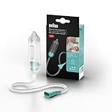 Braun Manueller Nasensauger 1 (Nasensaugkraft, kontrolliert, Befreiung von Verstopfung, Baby, Neugeborenes, einfach anzuwenden, 2 Nasenspitzen, spülmaschinengeeignet, hygienisch) BNA050EU