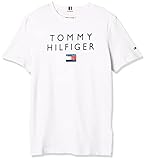 Tommy Hilfiger Mädchen T-Shirt Kurzarm Tommy Sequins Tee S/S Weiß 10 J