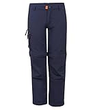 Trollkids Quick-Dry Zip-Off Hose Oppland, Marineblau, Größe 134