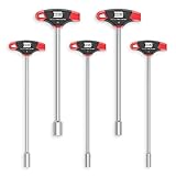 INBUS® 73400 T-Griff Außensechskant Steckschlüssel Set 5tlg, 6–13mm, mit HybridTouch — Made in Germany