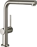 hansgrohe Küchenarmatur Talis M54 (Wasserhahn Küche, 360° schwenkbar, hoher Komfort-Auslauf 270mm, Standardanschlüsse) Edelstahl F