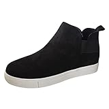 Geilisungren Damen Turnschuhe Atmungsaktiv Laufschuhe Runde Zehe Beleg Auf Schuhe Flach Breathable Sneaker Sportschuhe Sommer Schuhe Bequeme Halbschuhe Plateau S