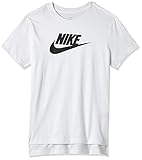 Nike Unisex Kinder NSW Dptl Basic Futura T-Shirt, Magic Ember/White, S