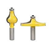 Shenyitool 1pc / 2ST 1/2' Shank Handlauf Fräser Zapfenschneider for Holz Fräser Schaftfräser HM Holz Fräser Werkzeug zur Holz Werkzeug (Size : 2pcs)