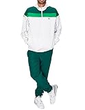 Lacoste Sport Herren WH6950 Oberbekleidung, Blanc/Swing-Malachite-NOI, XXL