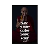 Art Dalai Lama Zitat Leinwand Poster Wandkunst Dekor Druck Bild Gemälde für Wohnzimmer Schlafzimmer Dekoration ungerahmt: 30 × 45