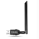 HENMI WLAN Stick, WLAN USB Adapter Dual Band 1200Mbps(5.8G/867Mbps+2.4G/300Mbps) USB 3.0 WLAN Antenne Für PC Windows 10/XP/Win7/8/8.1/Linux/Mac OS