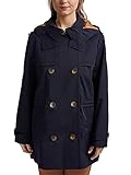 ESPRIT Trenchcoat mit Kapuze, aus Bio-Baumw