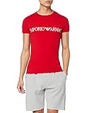 Emporio Armani Underwear Mens Megalogo T-Shirt, Poppy, L