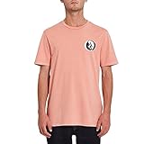 Volcom Herren Stone Split S/S Tee T-Shirt mit kurzen Ärmeln, Korallenrot, S
