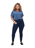 Zizzi Damen Amy Jeans Slim Fit Jeanshose Stretch Hose ,Blau,44W / 32L (Herstellergröße: 44 / 82cm)