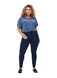 Zizzi Damen Amy Jeans Slim Fit Jeanshose Stretch Hose ,Blau,46W / 32L (Herstellergröße: 46/ 82cm)