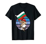 monkä Bulgarien Fan - Affe - Bulgarische Flagge T-S