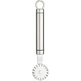 KitchenCraft Professional Teig-Schneiderad, Edelstahl, Aufhängeloch, 21 cm x 8