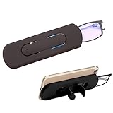 JUNZ +2,5 Ultra dünn Leicht Blaulichtfilter Rechteck Lesebrille für Herren und Damen, tragbar Rechner Lesebrille, Schwarz,R