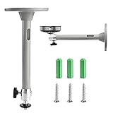 FIGFYOU Mini Beamer Projektor Halterung Beamerhalterungen Alu Wandhalterung Projektor Deckenhalterung Universal Beamer Wanddeckenhalterung Projektorhalterung Decke für Projektor Wall Ceiling M