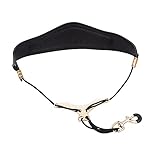 AIHOUSE Saxophongurt, Bequemer Und Atmungsaktiver Saxophon-Nackenbandgurt, Geeignet Für Schüler Und Erwachsene Alt-Tenorsaxophon,Schw