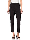 s.Oliver BLACK LABEL Damen Regular Fit: Slim Ankle Leg-Hose True Black 46