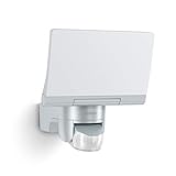Steinel Smart Home LED Außenstrahler XLED Home 2 Z-Wave silber, Smart Friends-Hausautomation, Flutlicht voll schwenkb