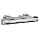 Duschthermostat Badewannenarmatur Brausethermostat Duscharmatur 38°C Thermostat-Brausebatterie Brausearmatur Mischbatterie Bad Dusche Armatur Chrom G3/4