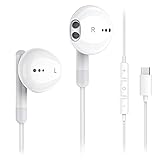 USB C Kopfhörer, In-Ear Kopfhörer mit Mikrofon und Lautstärkeregler, HiFi Stereo Headset Type C Kopfhörer für Huawei P40/P30/P20 Pro, Google Pixel 3/2, Xiaomi 10 pro/9/8SE, Samsung note20/10/S20