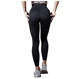 QTJY Stretch-Strumpfhosen für Damen, Fitness-Lauf-Yogahosen, hoch taillierte, Nahtlose Push-up-Jogginghose für den Bauch AL